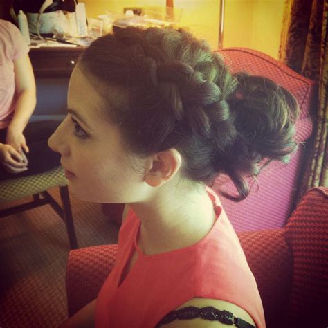 Reverse French Plait Into A Messy Bun By Hair By Nicky Mckenzie