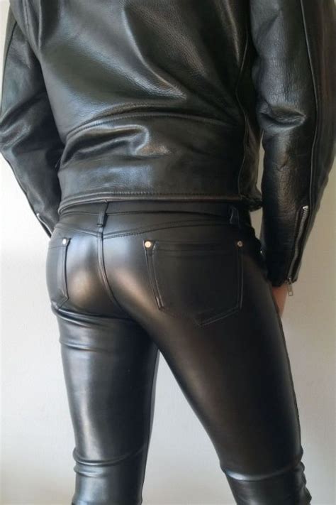 TomofS Leather Jeans Leather Fashion Mens Leather Pants