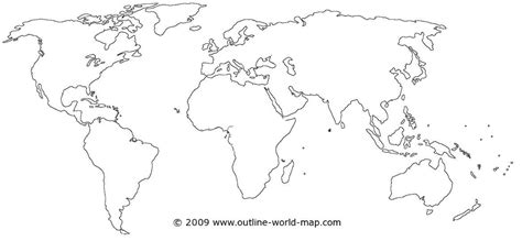 Blank World Map No Borders By Xed121 On Deviantart