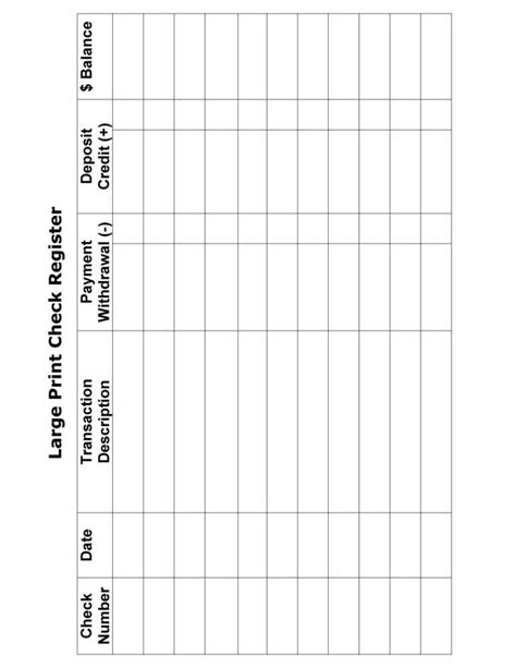 37 Checkbook Register Templates 100 Free Printable Throughout