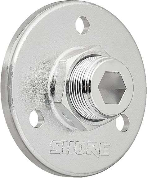 Shure A12 Small 58 27 Threaded Mounting Flange Matte Silver Amazon