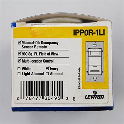 Leviton Ipp0r 1li Decora 15a Remote Manual On Occupancy Sensor 3 Way
