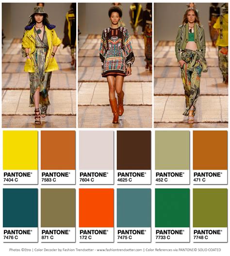 Etro Springsummer 2017 Collection Color Codes ‹ Fashion Trendsetter