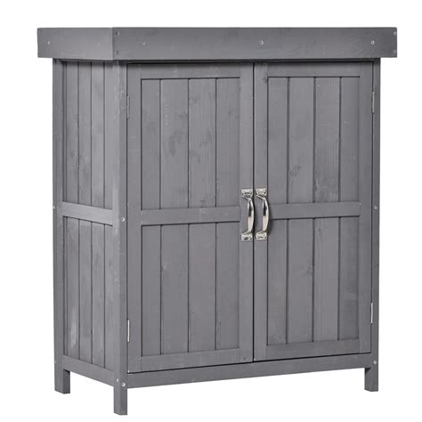Buy Outsunny Garden Shed Outdoor Garden Storage Shed Wooden Chest