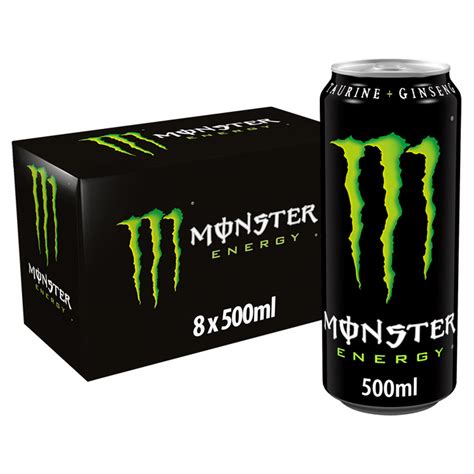 Monster Energy Drink 8 X 500ml Sports And Energy Drinks Iceland Foods