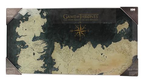 Dec188924 Game Of Thrones Westeros Map Tempered Glass Poster