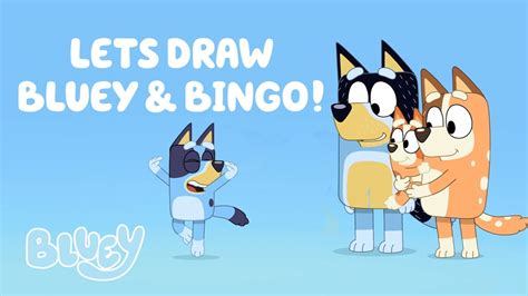 How To Draw Bluey Bingo Aesthetic Drawing