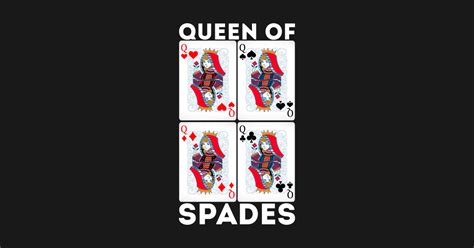 queen of spades 26 queen of spades pegatina teepublic mx