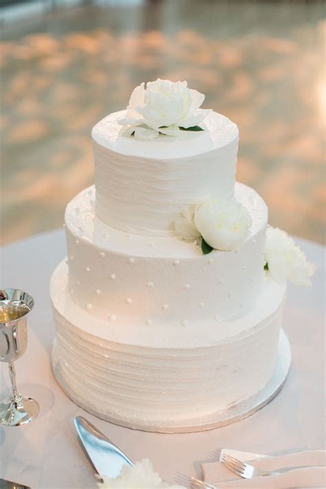 Simple Three Tier White Cake Three Teir Wedding Cake Three Tier Cake