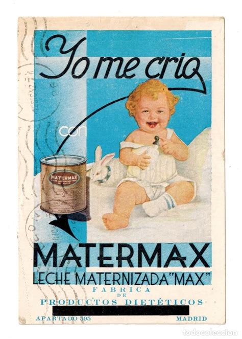 Postal Publicidad Yo Me Crio Con Matermax Leche Comprar Postales