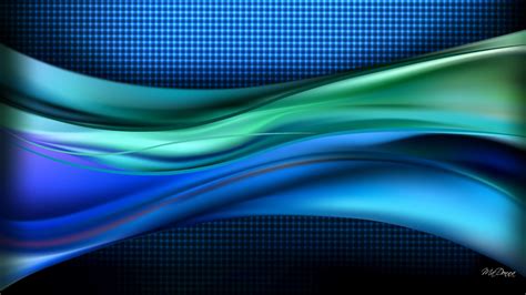 Download the above light blue wave in purple galaxy image and use it as your wallpaper, poster and banner design. Blue green waves wallpaper | AllWallpaper.in #12954 | PC | en