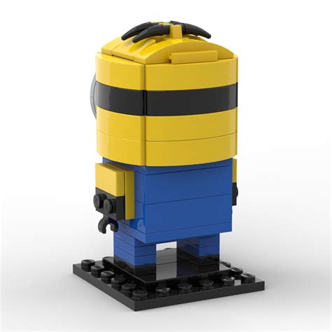 Lego Moc Despicable Me Stuart Minions By Custominstructions