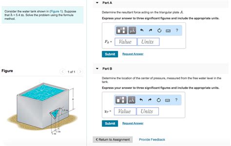 Solved Part A Consider The Water Tank Shown In Figure Chegg Com