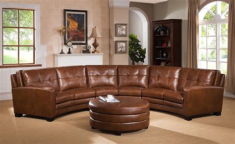 Awesome Curved Leather Sectional Sofa The Urban Interior Leather