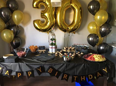 For a birthday surprise for husband at home, you could choose something like a surprise birthday party or fancy restaurant dinner party. 30th Birthday decor for him! | 30th birthday decorations ...