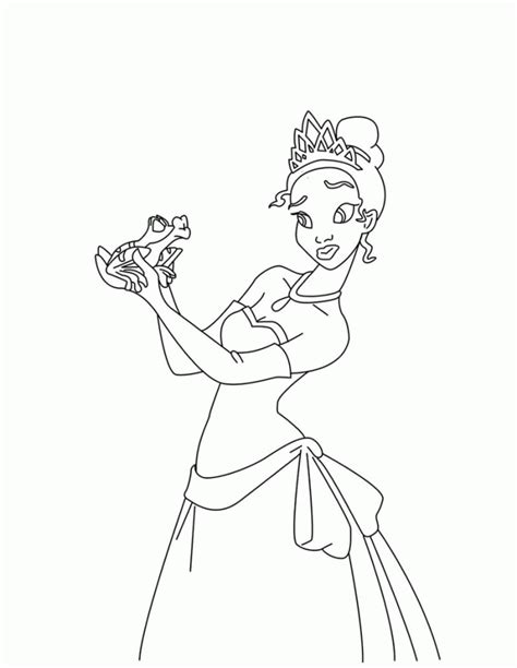 Princess And The Frog Coloring Pages To Print Coloring Home