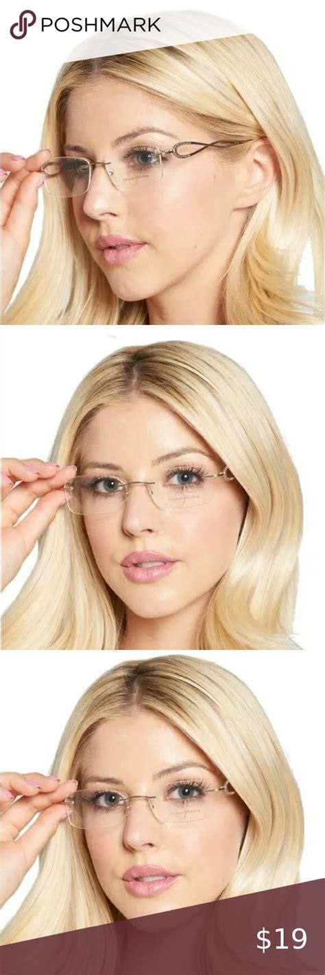 naturally rimless eyeglasses 553073366 rimless metal frame 51 17 140 atp clear style