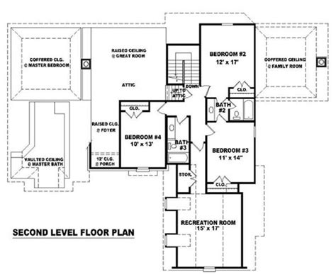 French Home Plan 4 Bedrms 3 Baths 3554 Sq Ft 170 1944 House