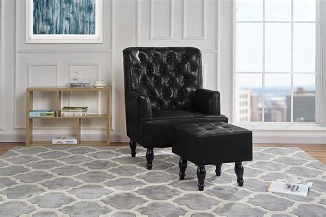 A wide selection of materials and also with swivel or a wide collection of living room armchairs, also perfect for a reading corner or a bedroom. Classic Living Room Tufted PU Leather Armchair with Foot ...