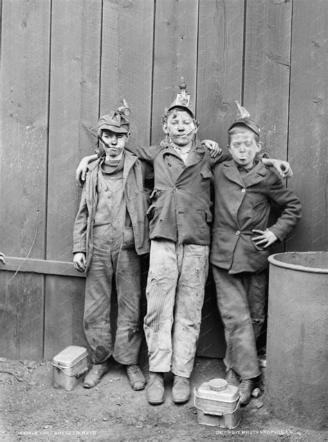 Smokin Coal Mine Boys 1905 Vintage 8x10 Reprint Of Old Photo Shorpy