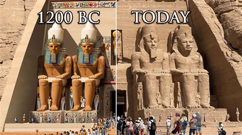 Virtual Egypt What Abu Simbel Looked Like