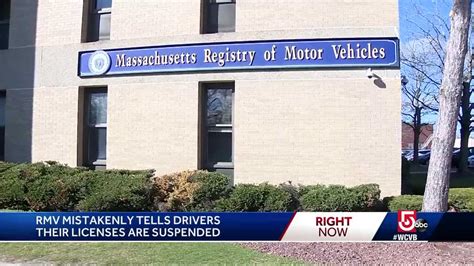 Rmv Mistakenly Tells Thousands Their License Has Been Suspended