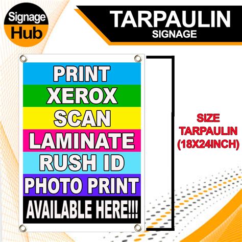 Printxeroxscanlaminaterush Idphoto Print Tarpaulin Signage