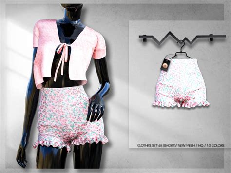 Clothes Set 65 Short Bd254 By Busra Tr At Tsr Sims 4