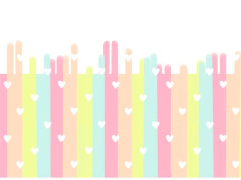 Cute Heart And Stripes Pastel Wallpaper Version 2 By