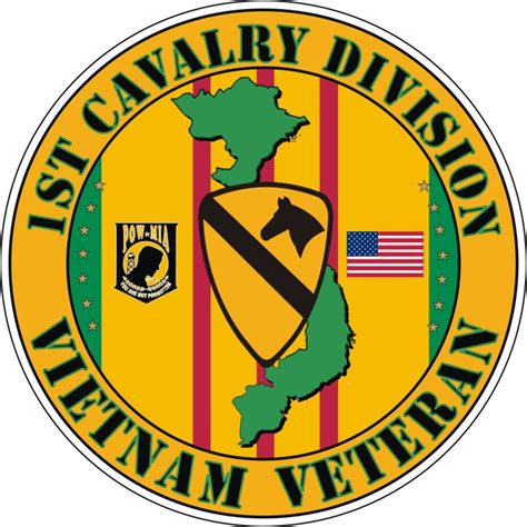 1st Cavalry Division Vietnam Veteran Decal