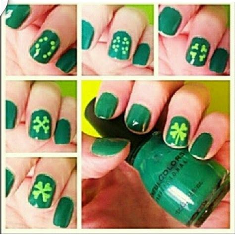 50 Beautiful 4 Leaf Clover Nail Art Ideas