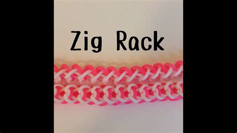New Zig Rack Bracelet Hook Only Rainbow Loom Youtube
