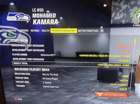 Curious about my defensive roty development trait : r/Madden