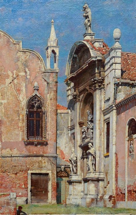 William Logsdail Compo De Labazia Venice British Victorian Art