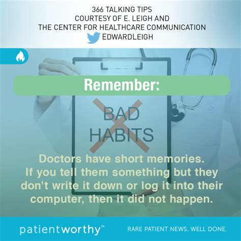 366 Talking Tips Bad Habits Patient Worthy