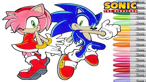 Sonic The Hedgehog Coloring Book Pages Amy Rose Sega Genesis