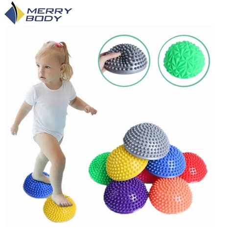 Pvc Inflatable Massage Point Half Fit Ball Balance Trainer Stabilizer