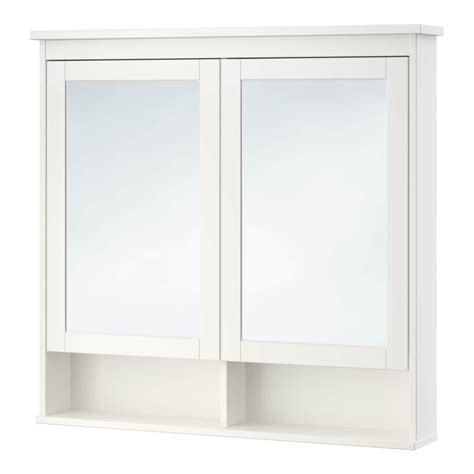 Ikea's signature hemnes bathroom series features high quality products in traditional styles including durable sink cabinets, benches, shelving and more. IKEA - HEMNES Mirror cabinet with 2 doors white | Hemnes ...