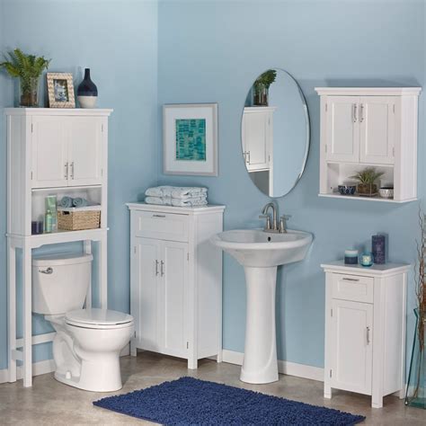 Riverridge Home Somerset Spacesaver Floor Cabinet White Bathroom
