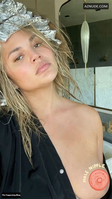 Chrissy Teigen Nude And Sexy Showing Off Her Big Boobs And Beautiful