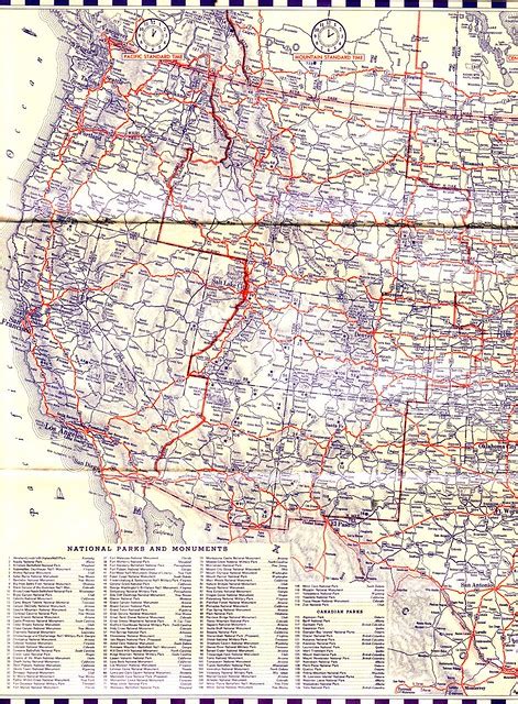 1934 Highway Map Flickr Photo Sharing