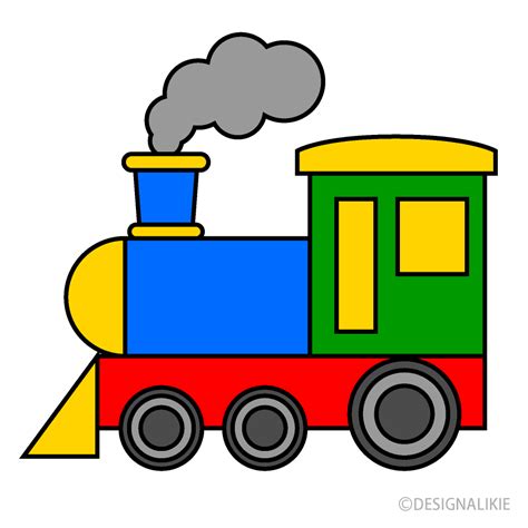 Colorful Train Cartoon Free Png Image｜illustoon