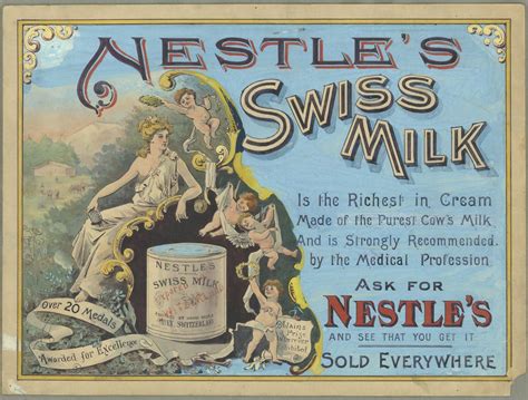Nestles Swiss Milk Ca 1870 Ca 1879 Shows A Can Of Nest Flickr