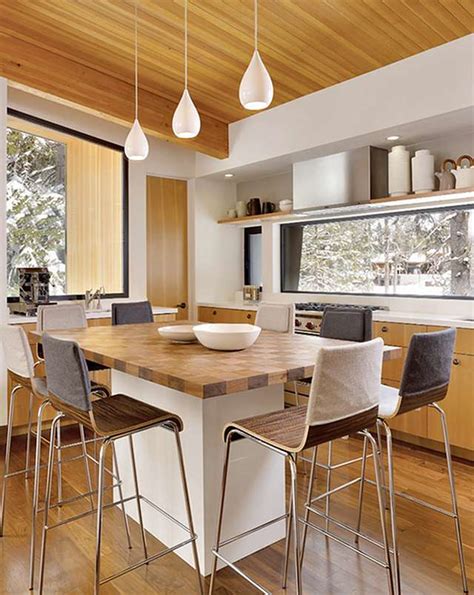 Kitchen Island Table Combination A Practical And Double Functional