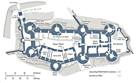 Plan Of Conwy Castle Illustration World History Encyclopedia