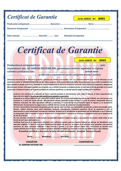 Model Certificat De Garantie