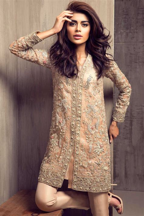 Pakistani Party Wear Embroidered Shirts 2019 2020 Latest Designs
