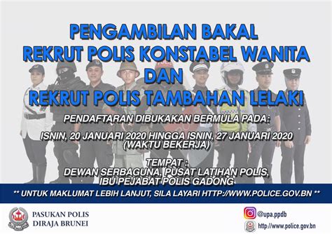 Recruitment For Royal Brunei Police Forces New Intake Of Female
