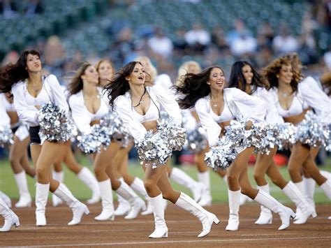 Oakland Raiderettes Cheerleaders Celebrate New Laws That Mean They Will Be Treated As Employees