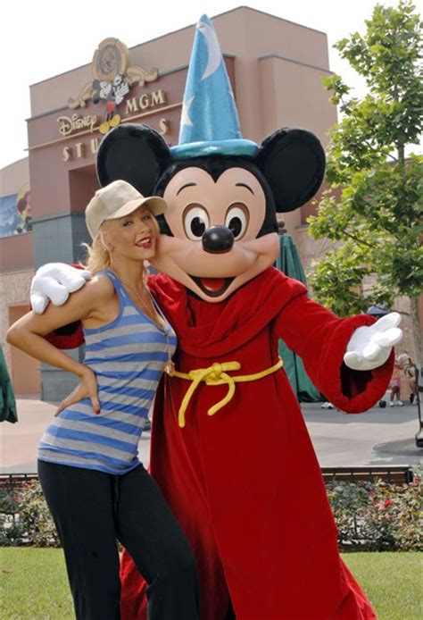 Christina Aguilera Visits Disney Mgm Studios